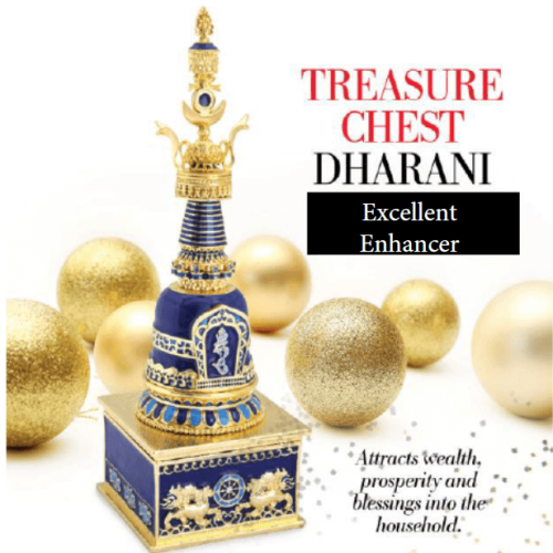 Bejewelled Dharani Treasure Chest (Blue)