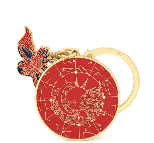 Crimson Phoenix Lunar Mansion Amulet Front