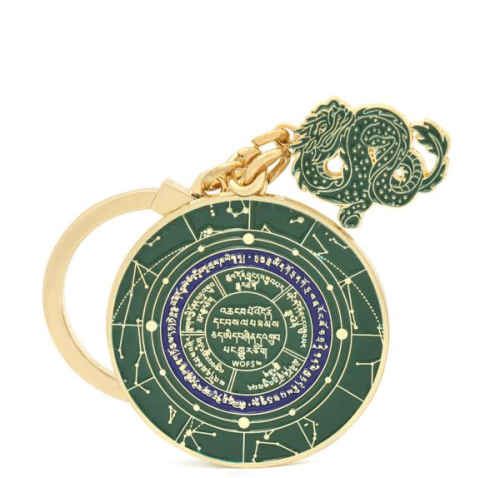 Green Dragon Lunar Mansion Amulet Back