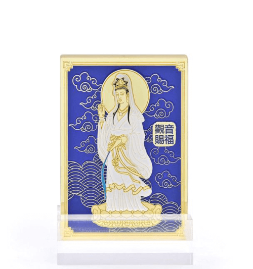 KWAN YIN STANDING MINI PLAQUE Front