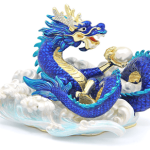 AZURE DRAGON WITH WAVES