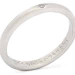 THE RING OF WEALTH IN WHITE GOLD (Size 13)